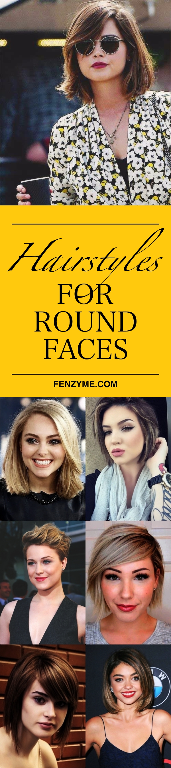 hairstyles for round faces