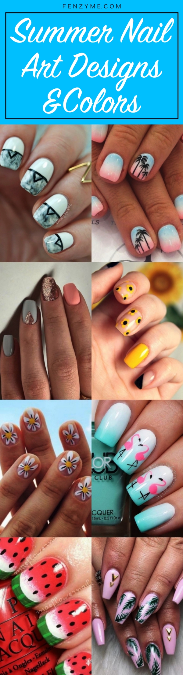 Summer Nail Art Designs and Colors