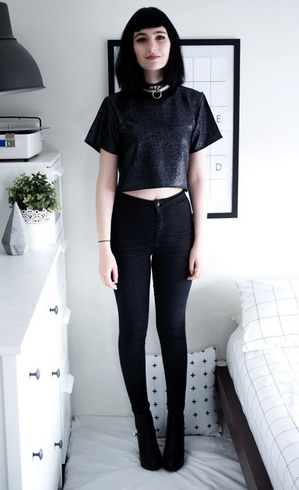 Cute Skinny Black Jeans Outfit (2)