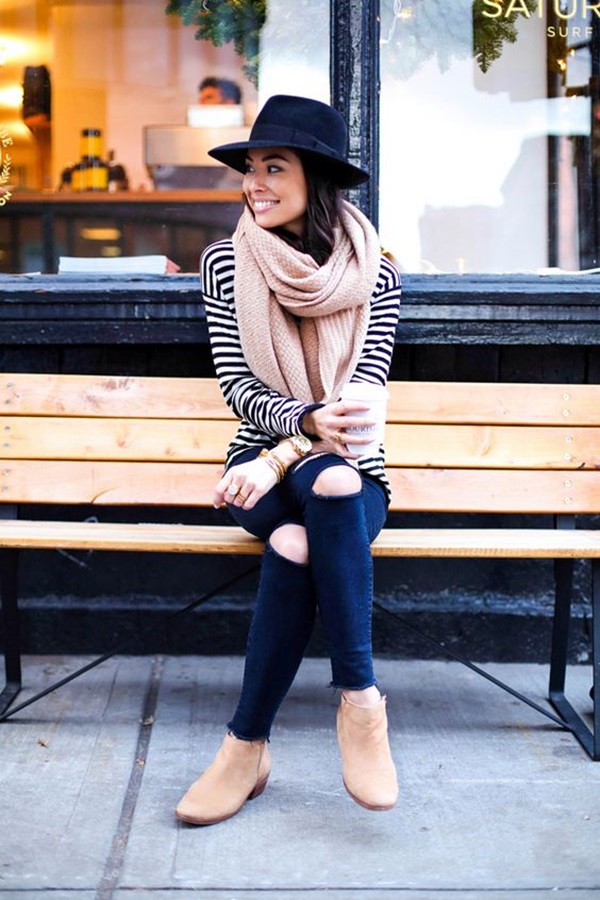 cute outfits with dark jeans