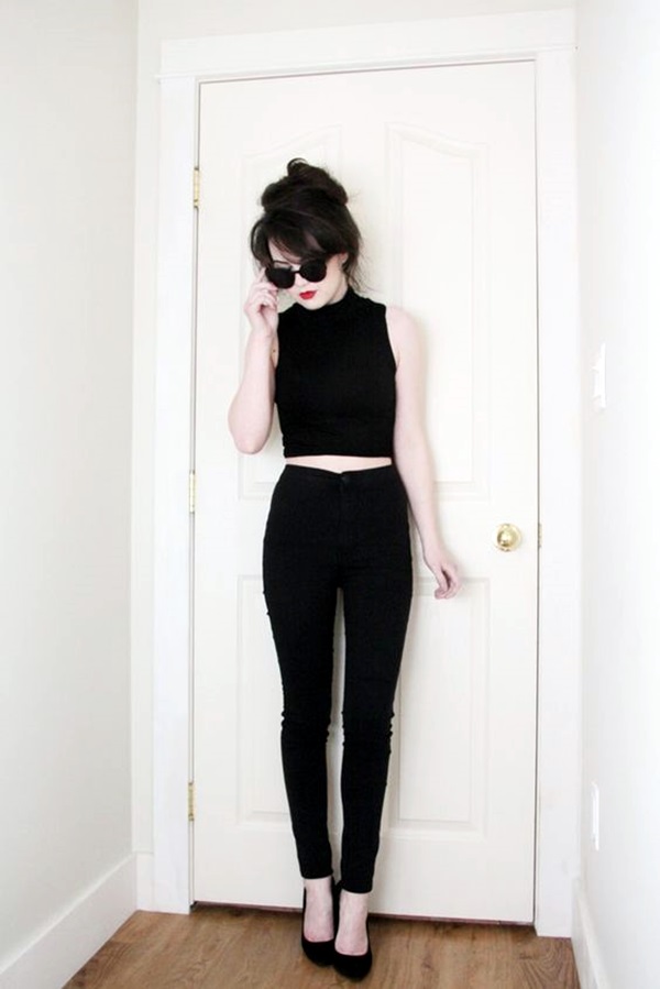 Cute Skinny Black Jeans Outfit (4)