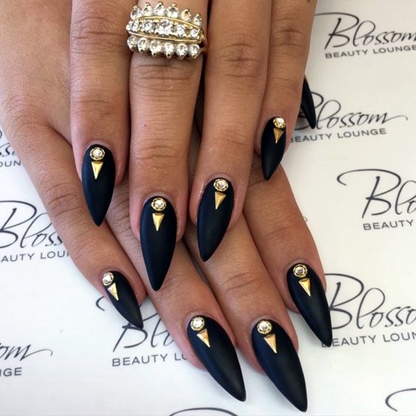 Easy Stiletto Nails Designs and Ideas (1)