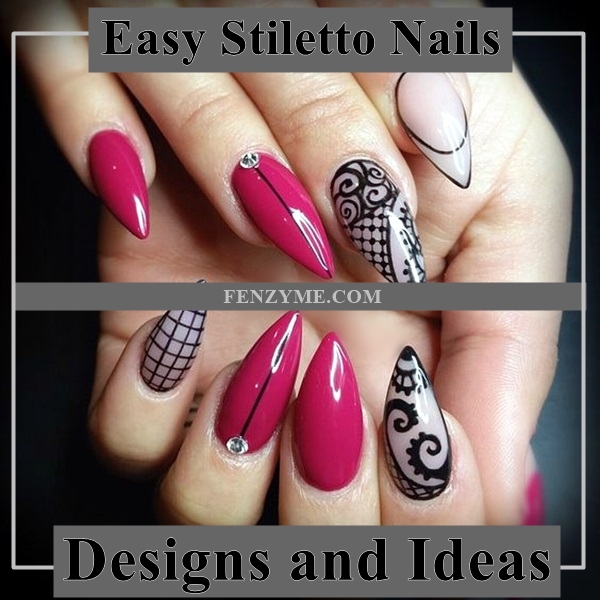 Easy Stiletto Nails Designs and Ideas (1)