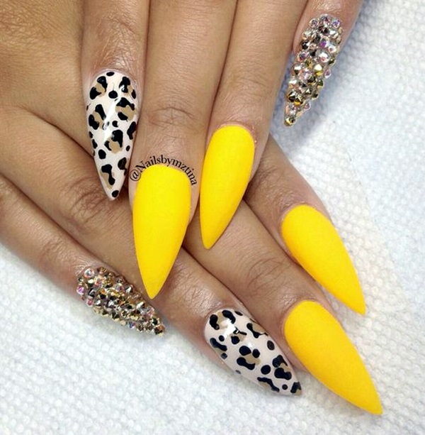 Easy Stiletto Nails Designs and Ideas (13)