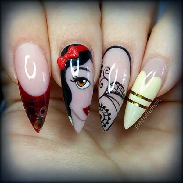 Easy Stiletto Nails Designs and Ideas (14)