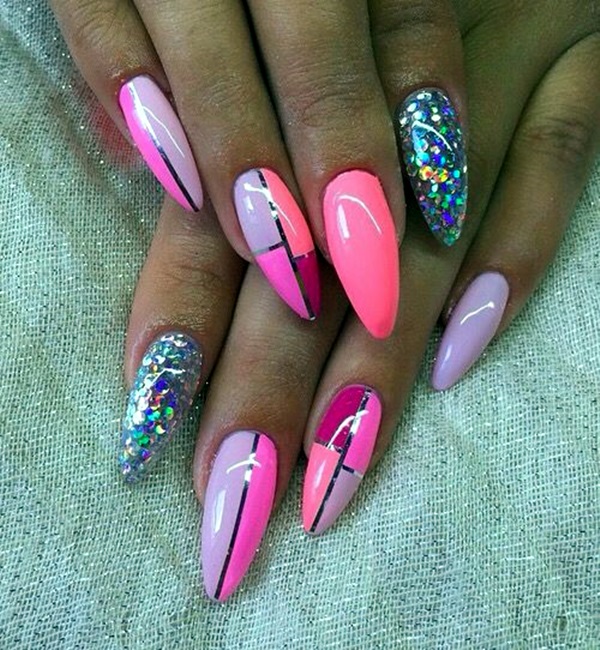 Easy Stiletto Nails Designs and Ideas (15)