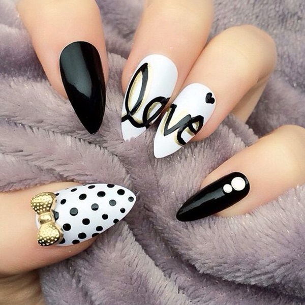 Easy Stiletto Nails Designs and Ideas (3)