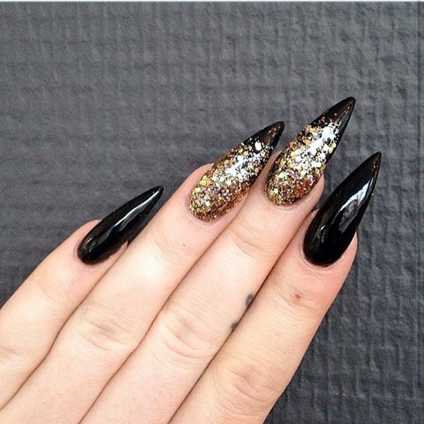 Easy Stiletto Nails Designs and Ideas (4)