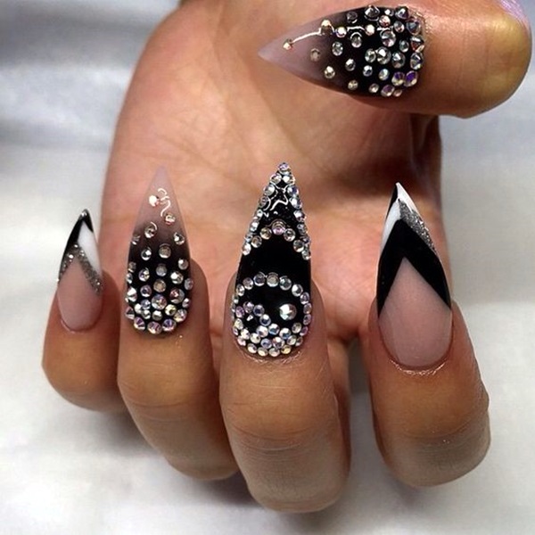 Easy Stiletto Nails Designs and Ideas (4)