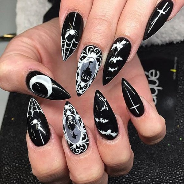 Easy Stiletto Nails Designs and Ideas (4)