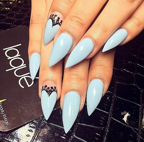 Easy Stiletto Nails Designs and Ideas (4)