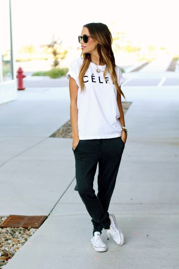 jogger pants outfit for women