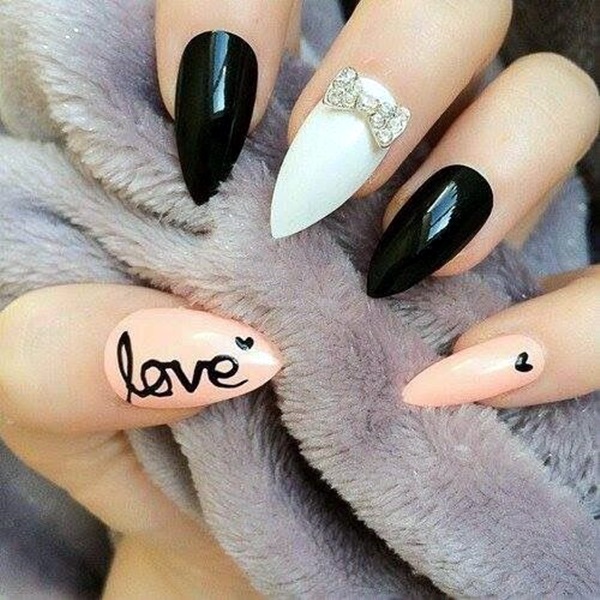 Pointy Almond Nail designs (10)