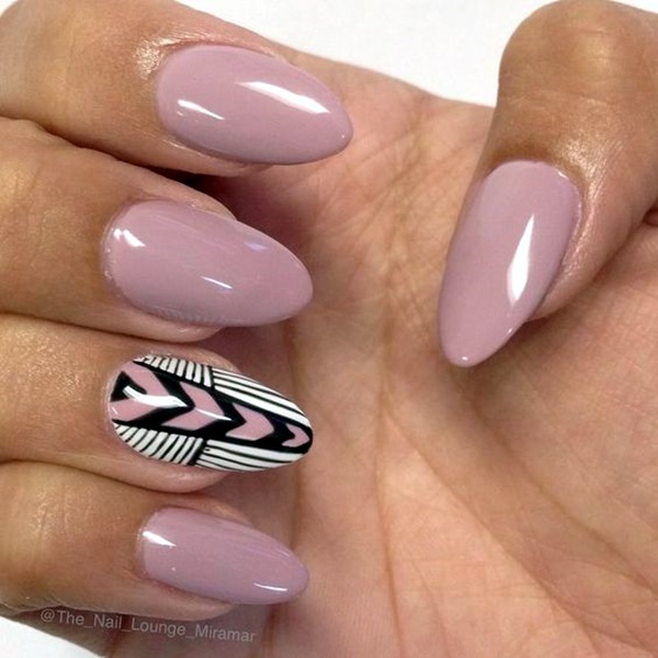 Pointy Almond Nail designs (2)