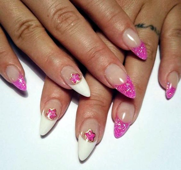 Pointy Almond Nail designs (4)