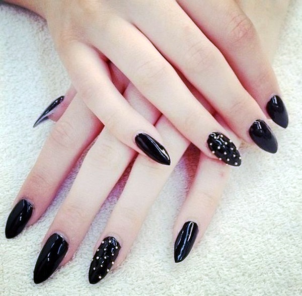 Pointy Almond Nail designs (8)