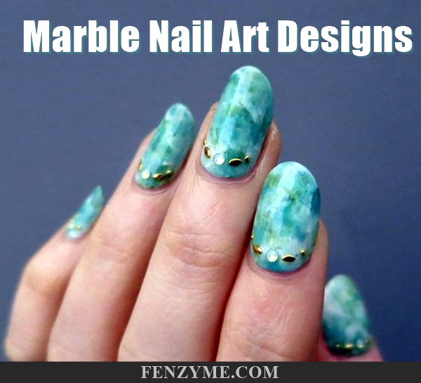 Marble Nail Art Designs (11)