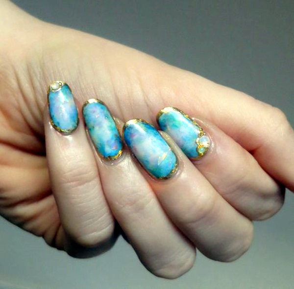 Marble Nail Art Designs (17)