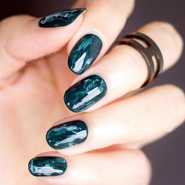 Marble Nail Art Designs (7)