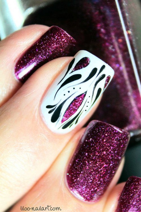 Purple Nail Art Designs (1)