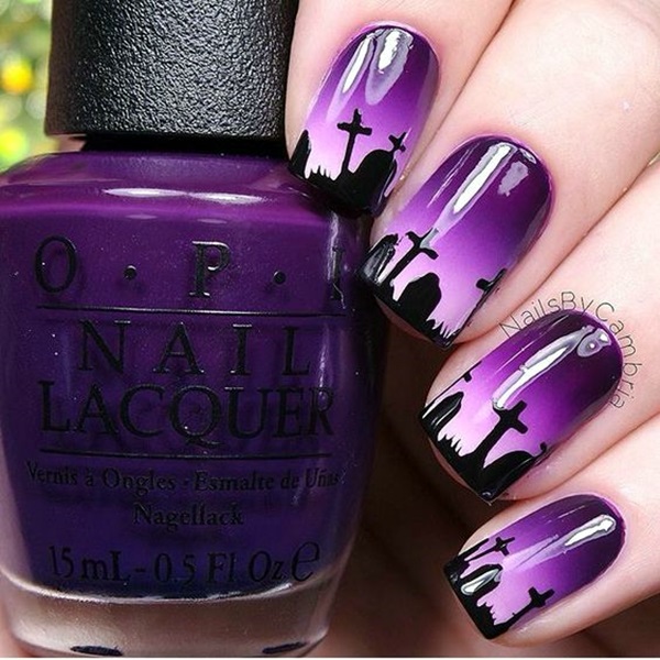 Purple Nail Art Designs (15)