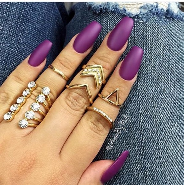 Purple Nail Art Designs (23)