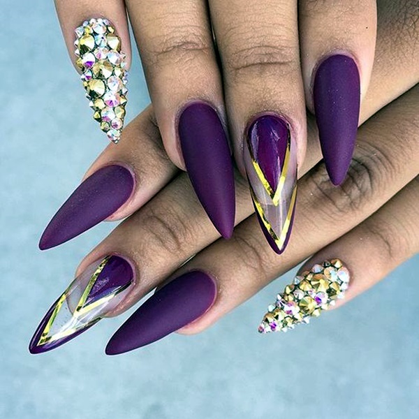 Purple Nail Art Designs (25)