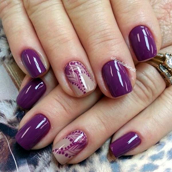 Purple Nail Art Designs (26)