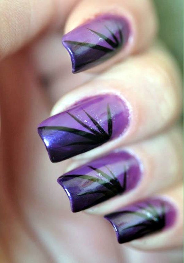 Purple Nail Art Designs (29)