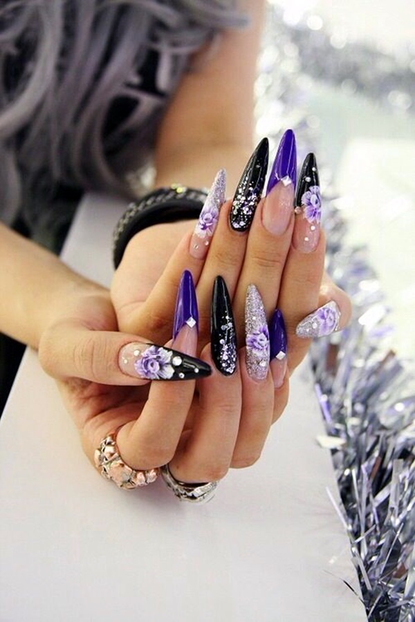 45 So Damn Sexy Purple Nail Art Designs