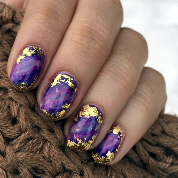 Purple Nail Art Designs (30)