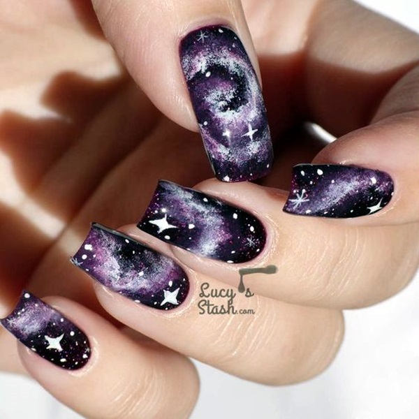 Purple Nail Art Designs (6)