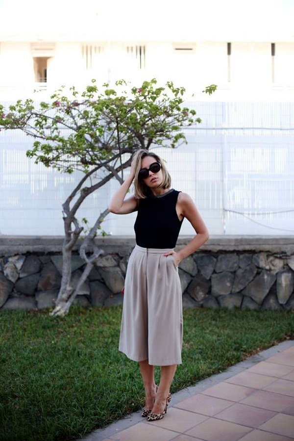 Casual Culottes Outfit (11)