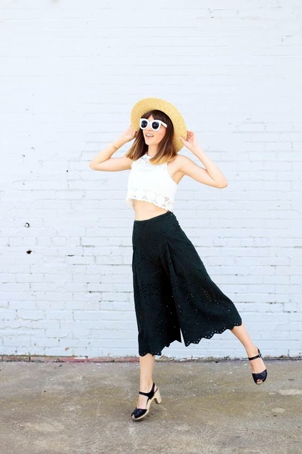 Casual Culottes Outfit (12)