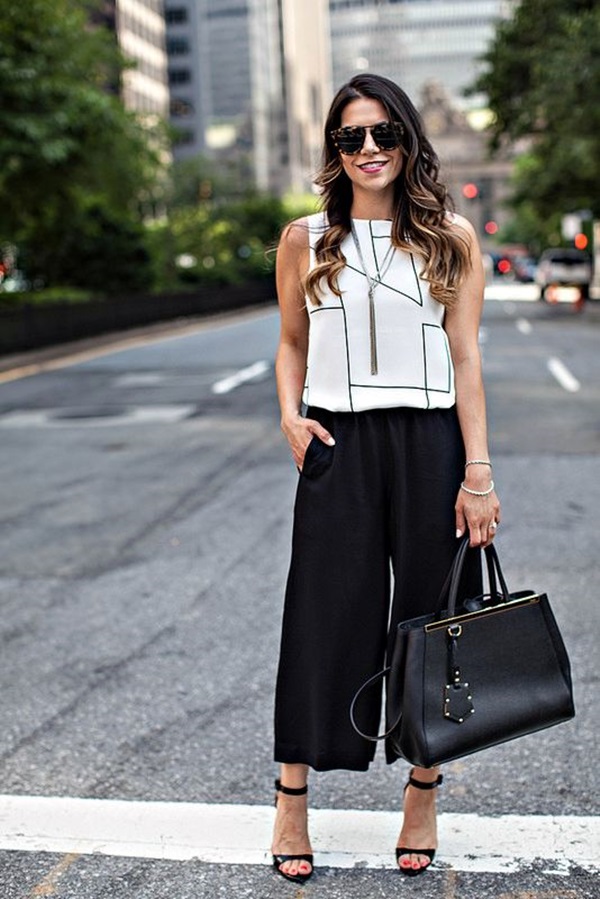 Casual Culottes Outfit (20)