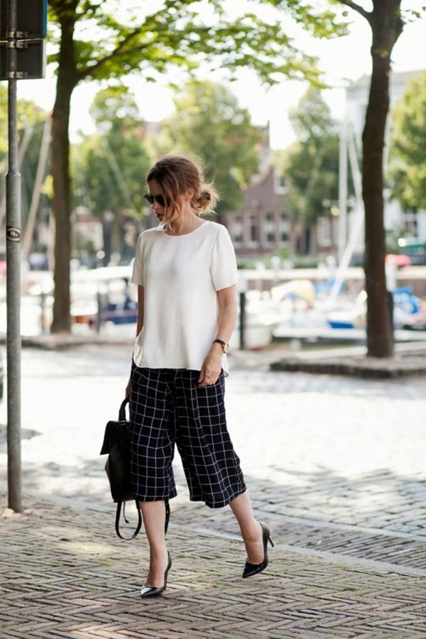 Casual Culottes Outfit (23)