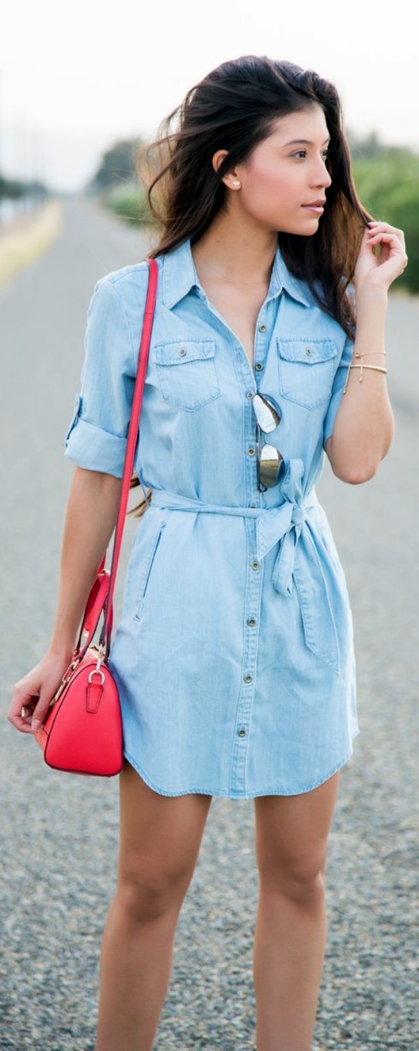 Chambray Shirt Outfits15