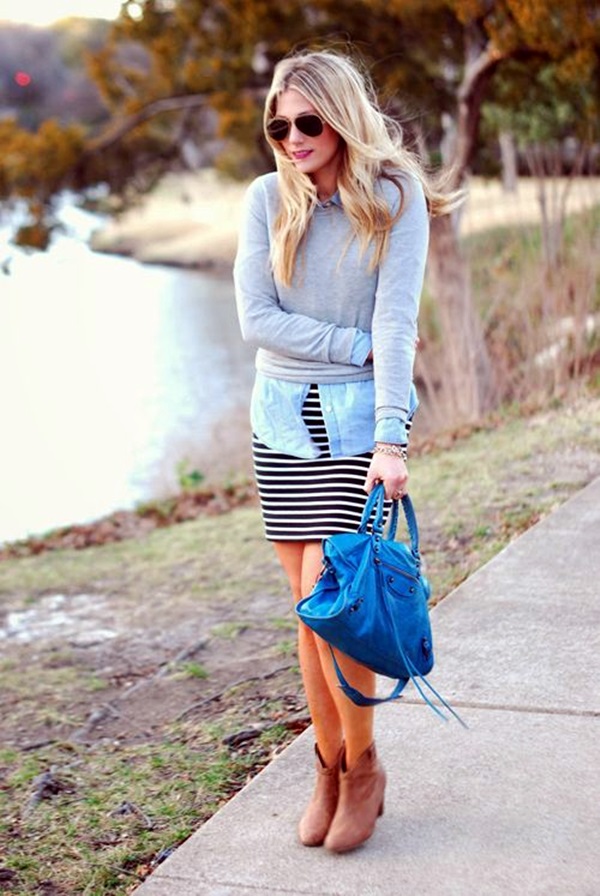 Striped Skirt Outfit Ideas (11)
