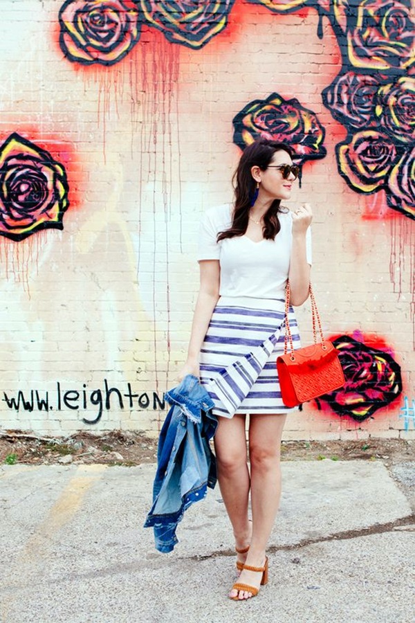 Striped Skirt Outfit Ideas (19)
