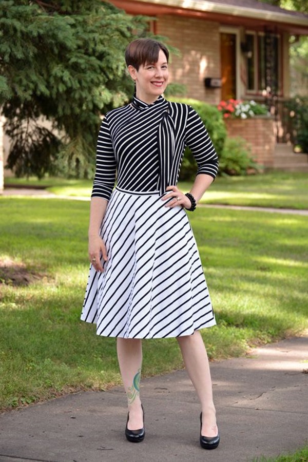 Striped Skirt Outfit Ideas (2)