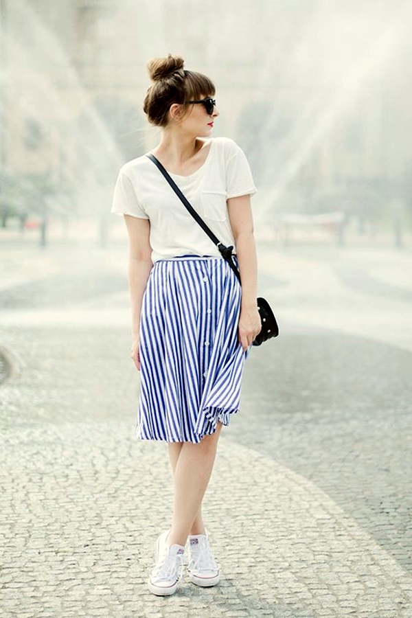 Striped Skirt Outfit Ideas (26)