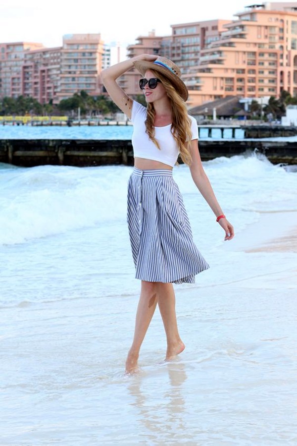 Striped Skirt Outfit Ideas (4)