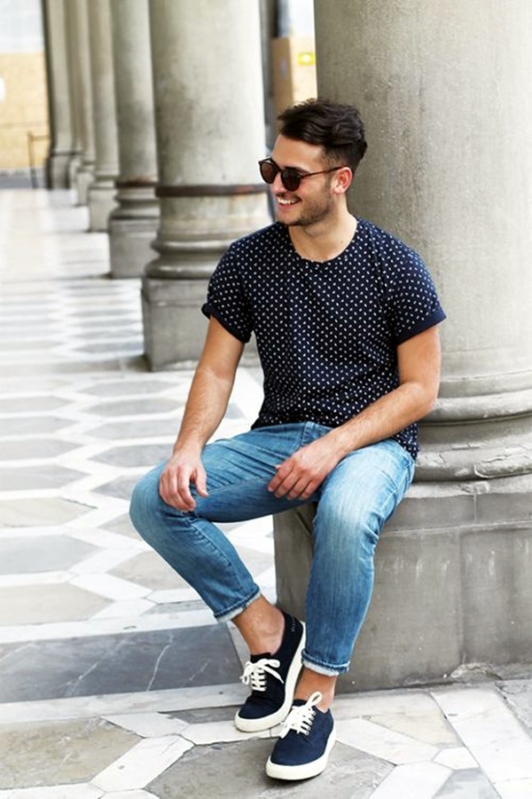 Mens Fashion Outfits To Pair Up With Sneakers (10)