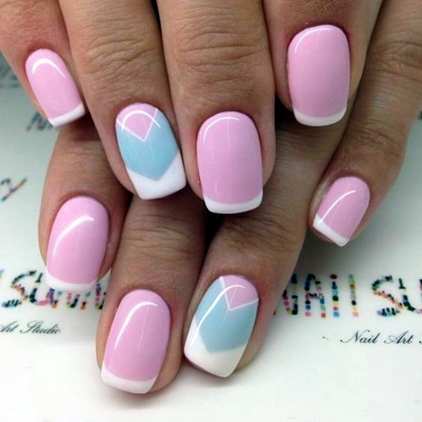 Pretty French Nails Designs (10)