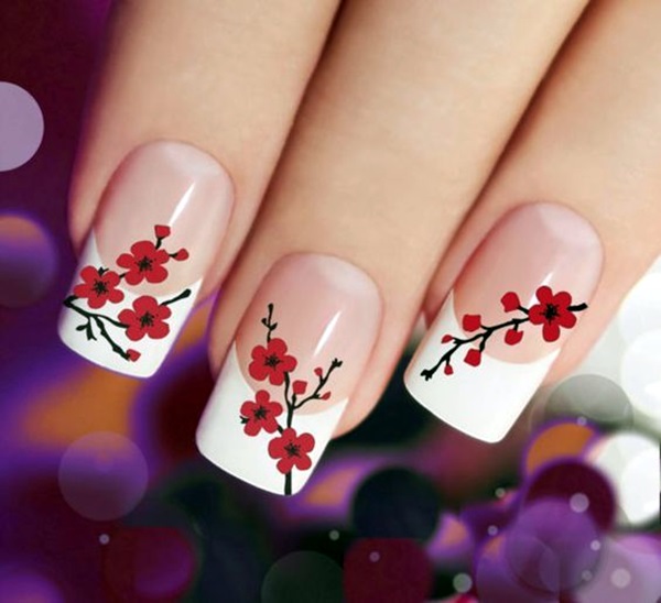 Pretty French Nails Designs (14)