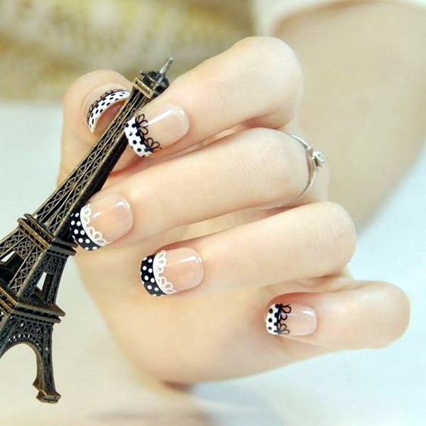 Pretty French Nails Designs (2)