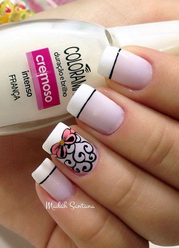 Pretty French Nails Designs (26)