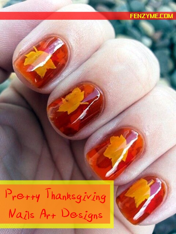 Pretty Thanksgiving Nails Art Designs (1)