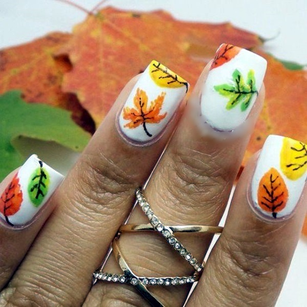 Pretty Thanksgiving Nails Art Designs (10)