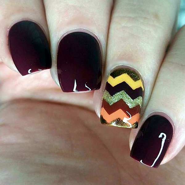 Pretty Thanksgiving Nails Art Designs (16)